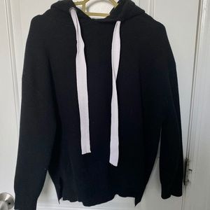 Black crop hoodie size small